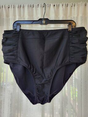 Kona Sol Ruched Swim Bottoms 2X